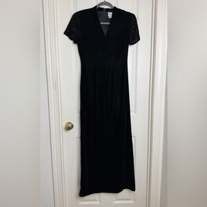 Rimini Black dress Evening Gown Slim Silhouette Beaded maxi dress